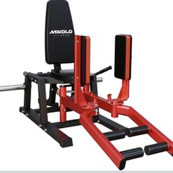 Mikolo Plate-Loaded Hip Abductor#6 and Adductor Machine for Home Gym, 6-Level Gear System for Glute & Thigh Workout