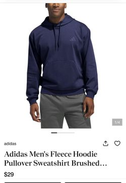 Adidas Hoodie Blue Men
