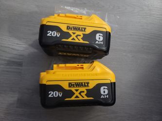 DEWALT 20VMAX XR BATTERIES 6.0AH NEW $120 EACH 