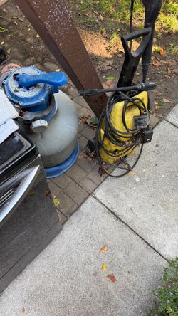 Free pressure washer and above ground pool sand filter