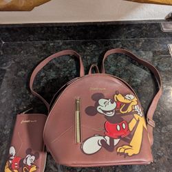 Disney Danielle Nicole Loungefly Backpack & Wallet
