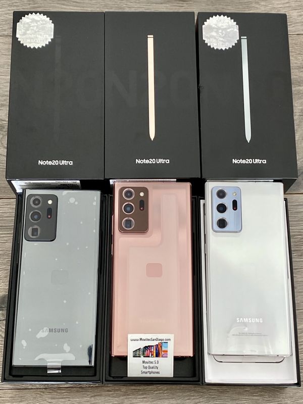 Samsung Galaxy Note 20 ultra 256GB All colors Unlocked for any carrier