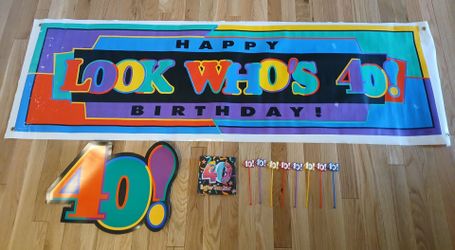 Free 40th Birthday Party items