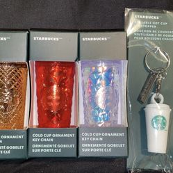 Starbucks Cups Ornaments And Key Chain