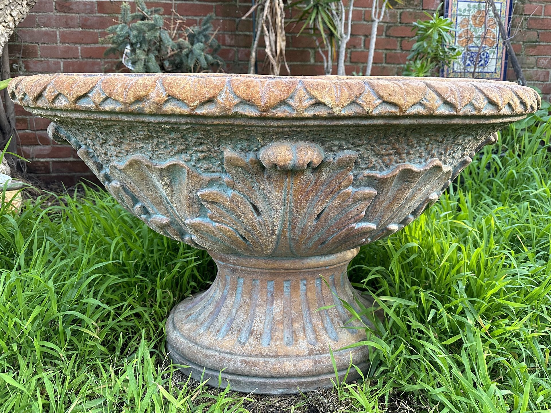 Beautiful Very Large Ceramic Planter / Ceramic Pot 2’ Tall 