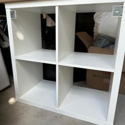 White IKEA Square Shelf