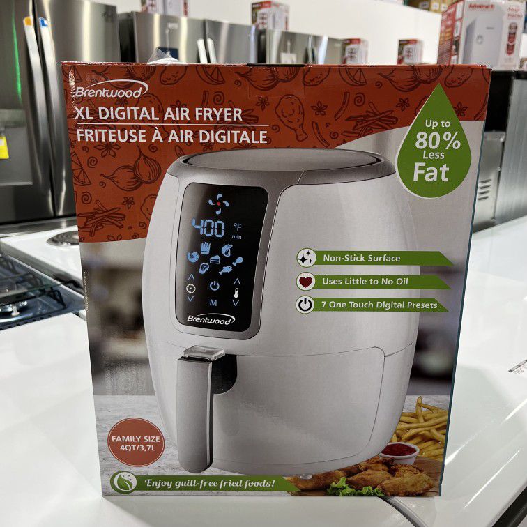 Brentwood 4-quart Electric Digital Air Fryer Appliances Kitchen Freidora De Aire Af-400dw