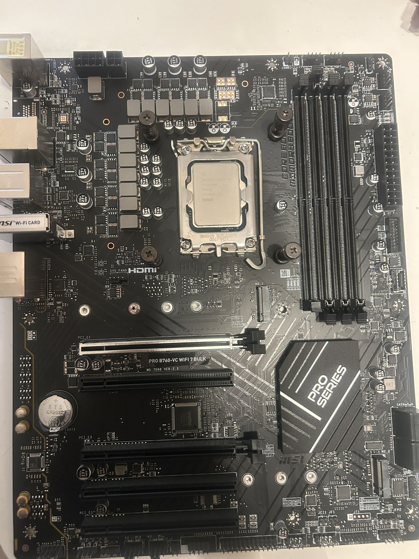 Motherboard / CPU Combo With Intercooler.