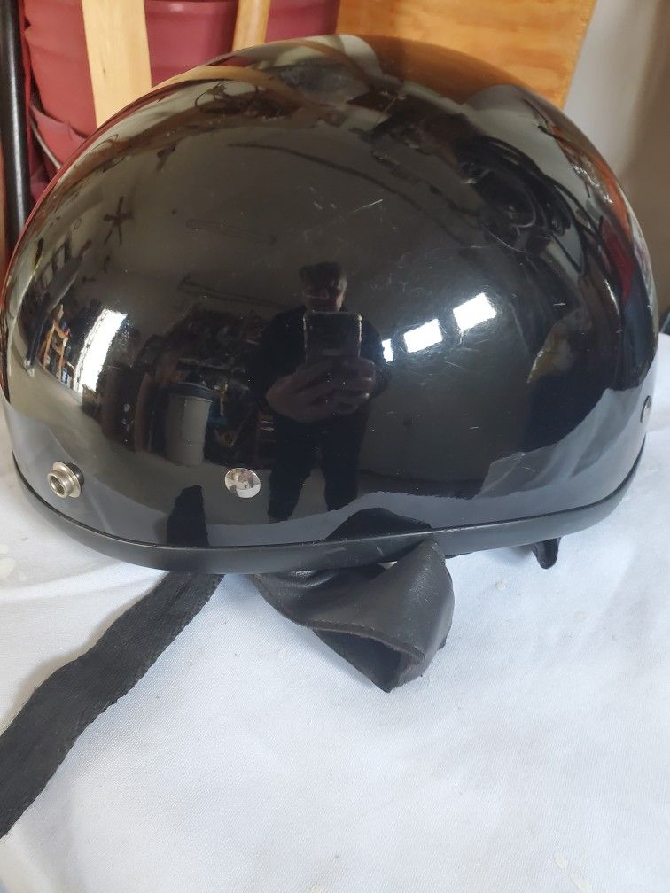 Black Motorcycle Helmet