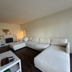 Modern Bouclé Cloud-Style Sectional Sofa: Minimal, Elegant & Cozy