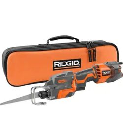 NEW! R3031 Ridgid Orbital Reciprocating Sawzall Saw, Blade, and Contractor's Tool Bag 120V AC 6 AMPS