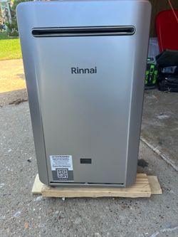 Tankless water heater. Rinnai