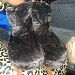 Fluffy Brown Boots( Feet Warmers)