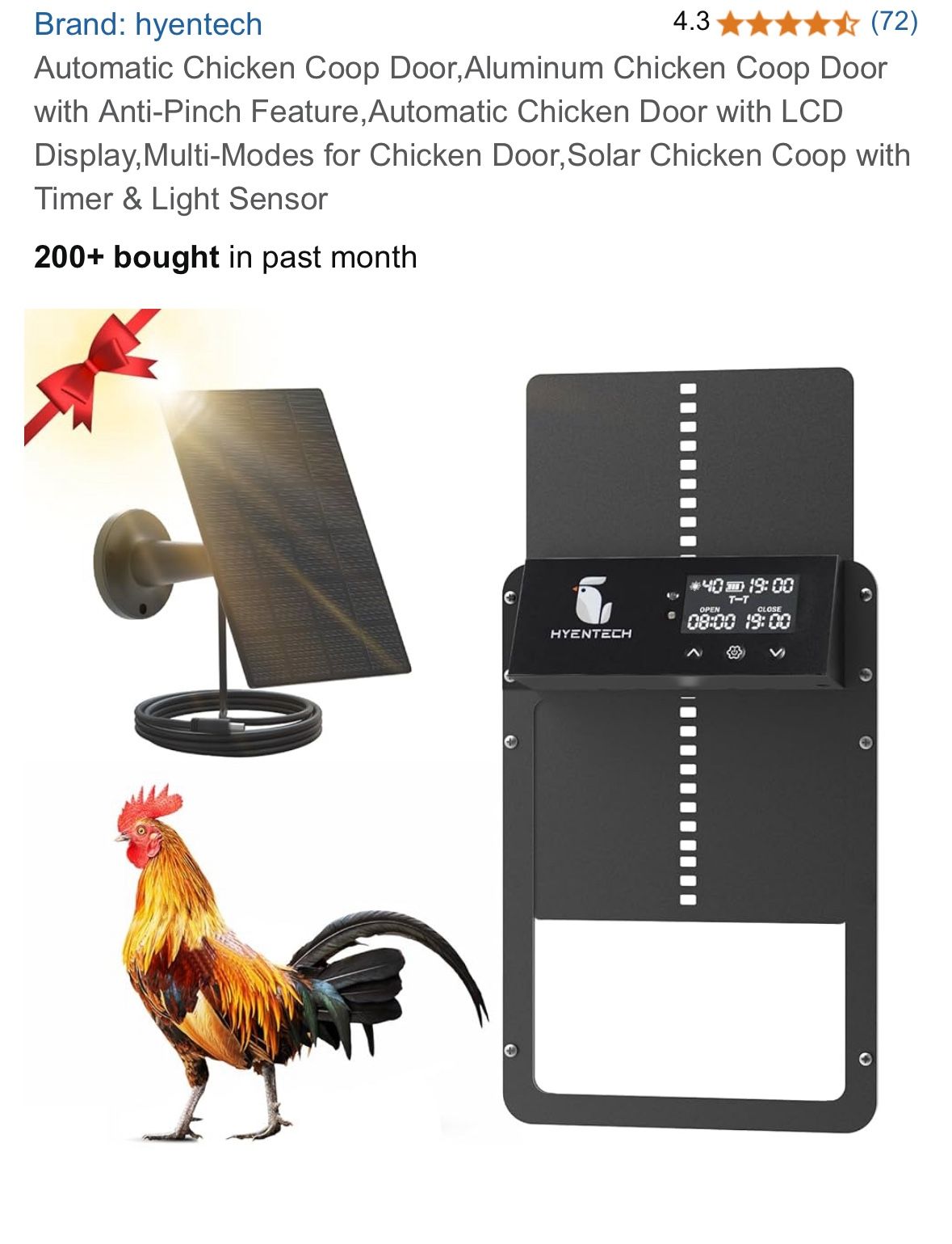 Automatic Chicken Coop Door,Aluminum Chicken Coop Door