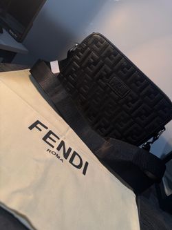 Fendi FF Monogram Black Crossbody Bag
