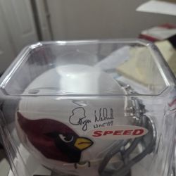 Signed ROGER WEHRLI  MINI HELMET