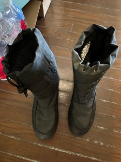 Quilted Insulated Nylon Snow Boots