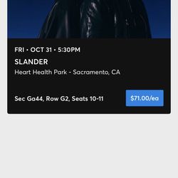 Slander tickets