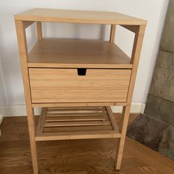 IKEA Nordkisa Nightstand, Bamboo