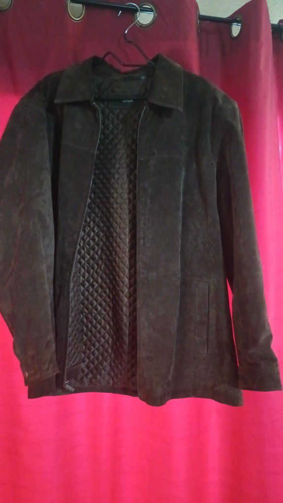Alfani Suede Leather Jacket Mens XL