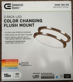Color changing flush mount