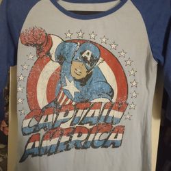 Juniors Captain America Shirt