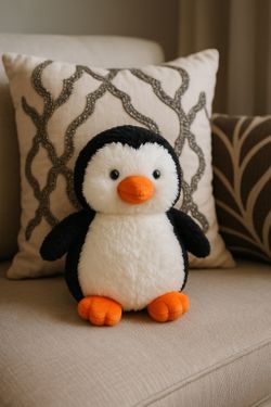 Cute Plush Penguin Stuffed Animal – Soft, Fluffy, 8.5 in Penguin Toy ex. Conditi