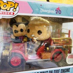Funko Pop! Walt Disney on Fire Engine – Disney Parks Exclusive