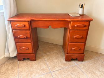 Real Wood Desk – Six Drawers