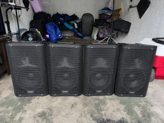 Speakers QSC K8 1000 watt Active 2-Way Loudspeaker ( 4 total )