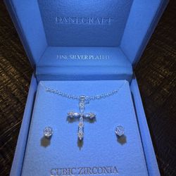 Earrings & Cross Necklace Set