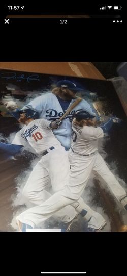 Dodgers justin Turner edit photo autograph 16x20