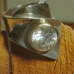 Sterling Silver Ring With Zircon 