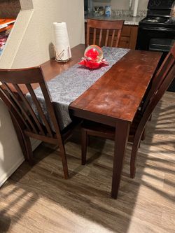 Hardwood sturdy dining table
