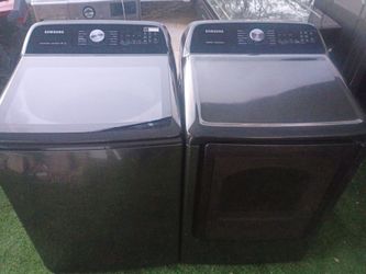 Samsung Smart•Care• Water jet•Speed Wash Top Load Washer and Electric Dryer!