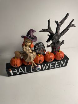 Happy Halloween Resin Tabletop Decoration