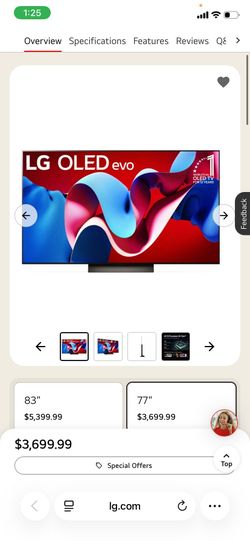 OLED 77 inch C4 PUA
