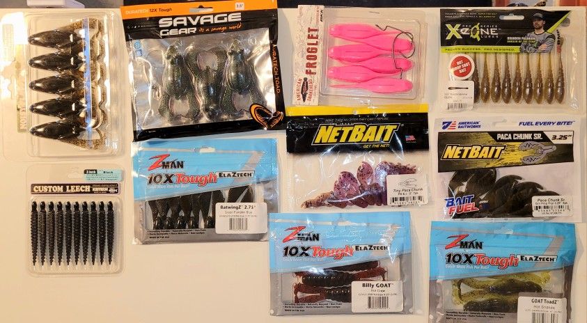 Soft Plastic Bait Bundle [B] - 50 Items 