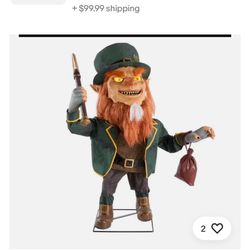 Animated Halloween Leprechaun $175 New Out Of Box