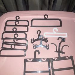 Doll sized tiny hangers for barbies or flats shoes