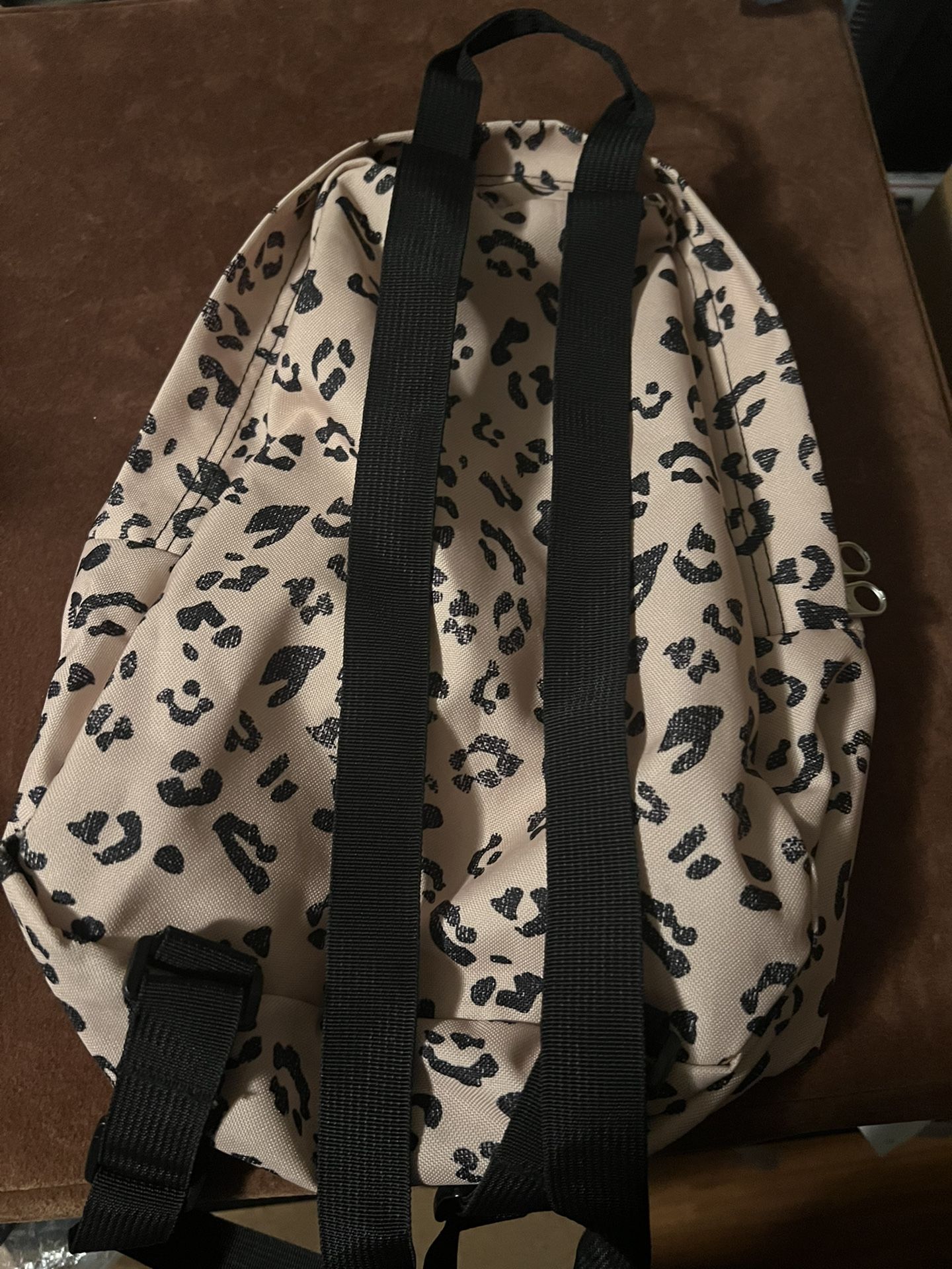 Supreme Leopard Print Backpack - Brown