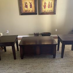 Coffee Table And Two Side Tables