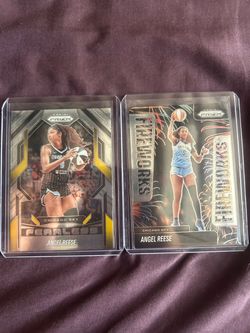 Angel Reese Panini Prizm Card Lot of 2