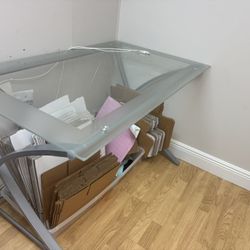 Glass Table - Glass Desk - Writing desk