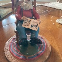 Harley Davidson Santa Statue “Dreaming Enthusiast”7 Inches Tall. 
