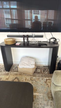 Black Wooden TV Stand