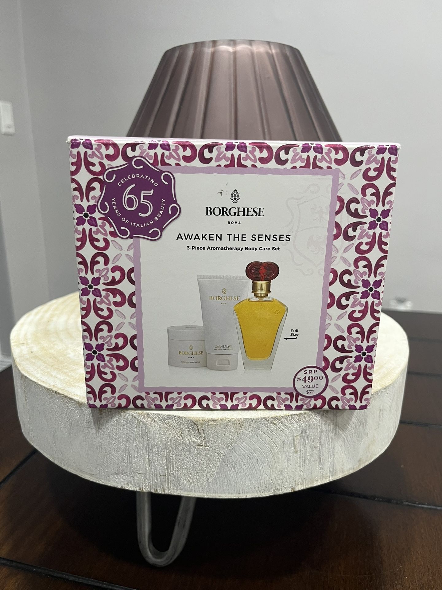 NEW Borghese Roma Awaken the Senses 3-Piece Aromatherapy Body Care Set
