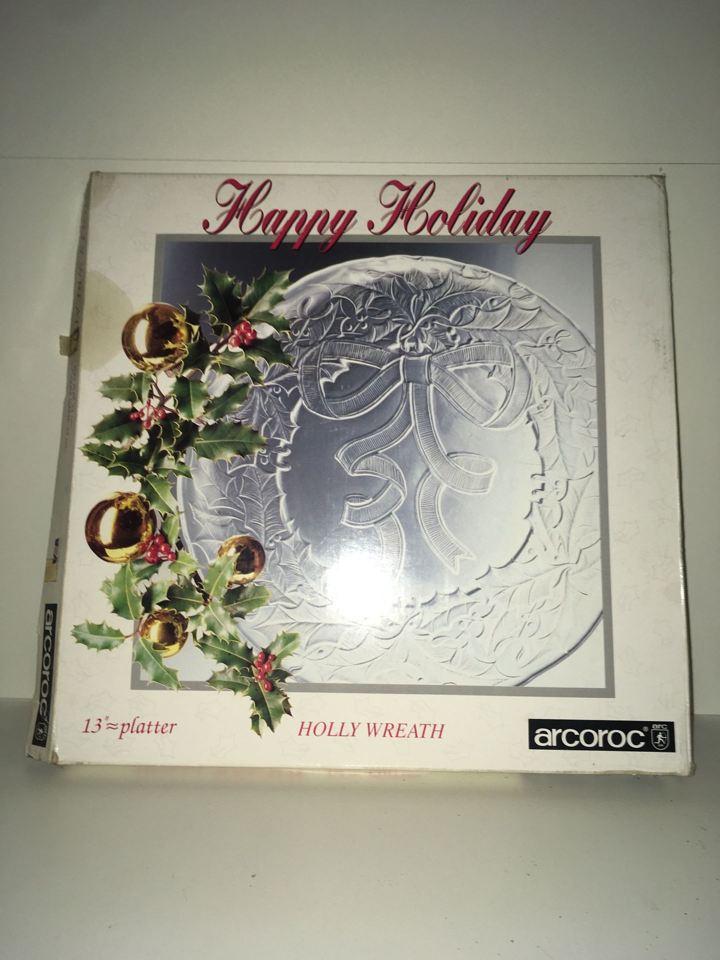 HOLLY WREATH PLATTER