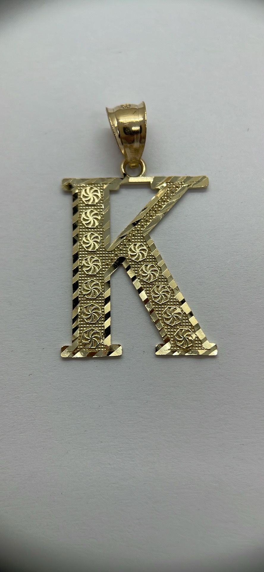 14 K Gold Letter ”K “Pendant. New