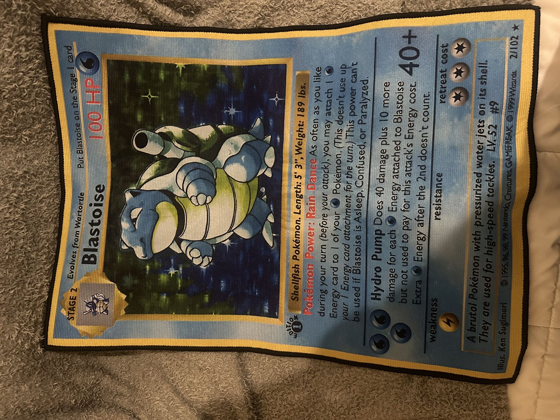 pokemon blastoise rug
